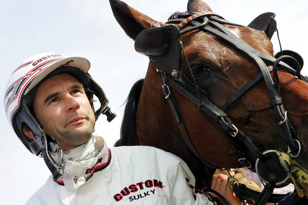 Foto: Janet Pers Sparthan/Ronden Solvalla 20070527, Elitloppet L'Amiral Mauzun med Jean Michel Bazire